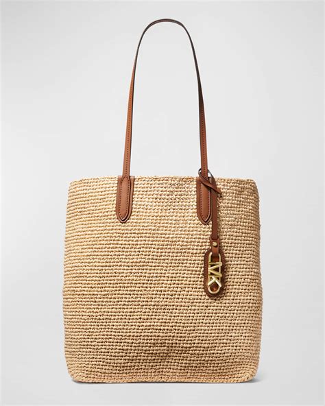 michael kors beach bag straw|michael kors north south tote.